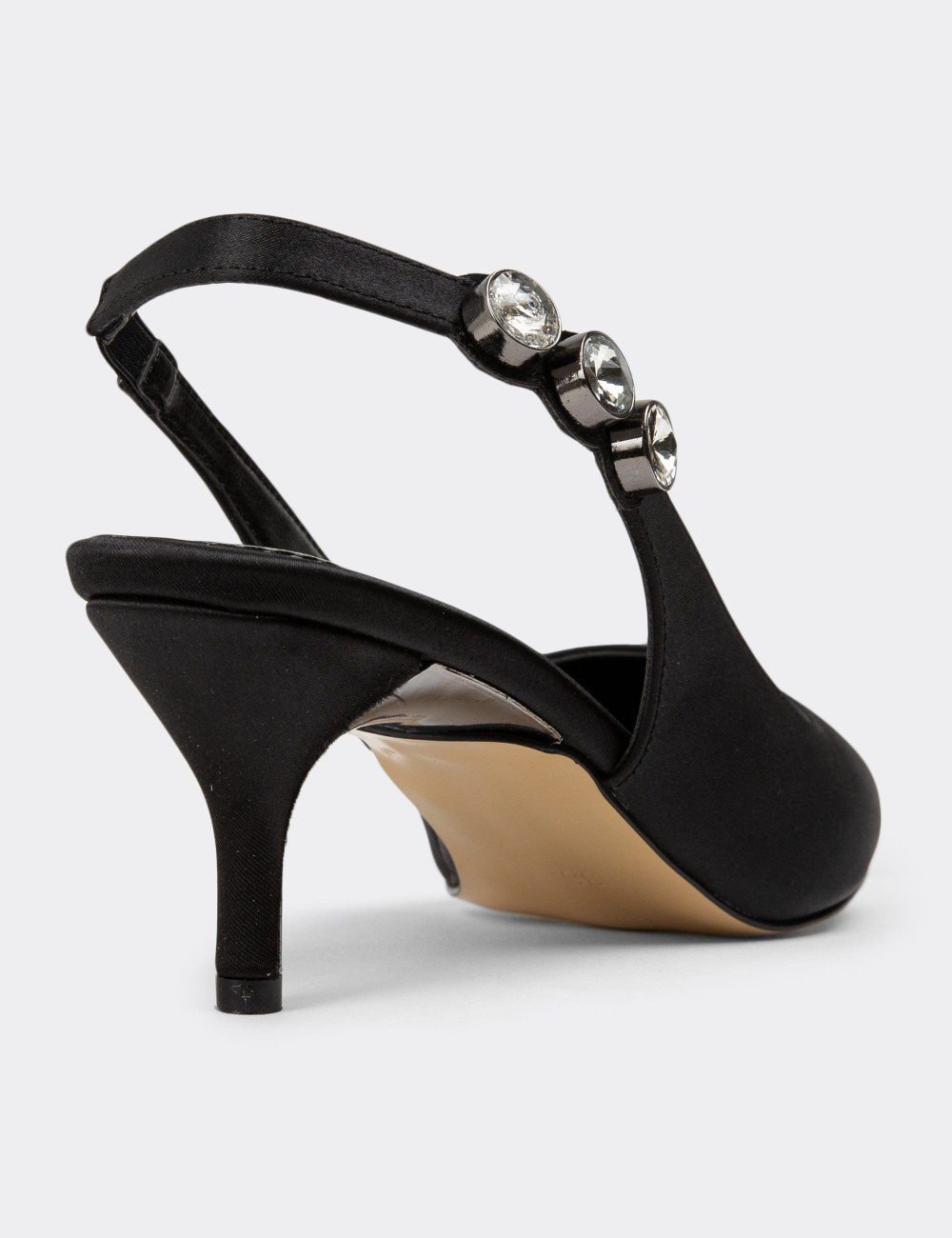 Siyah Topuklu Kadın Ayakkabı - K0705ZSYHM01
