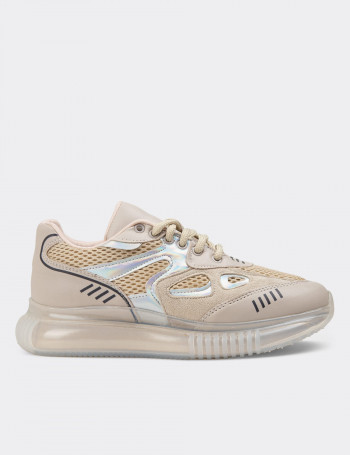 Bej Sneaker Kadın Ayakkabı - K1060ZBEJP01