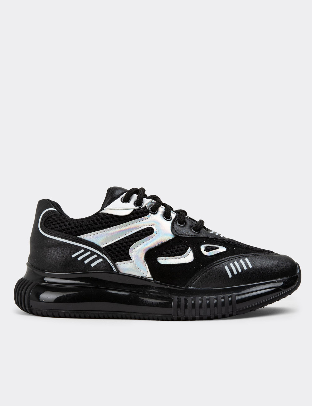 Siyah Sneaker Kadın Ayakkabı - K1060ZSYHP01
