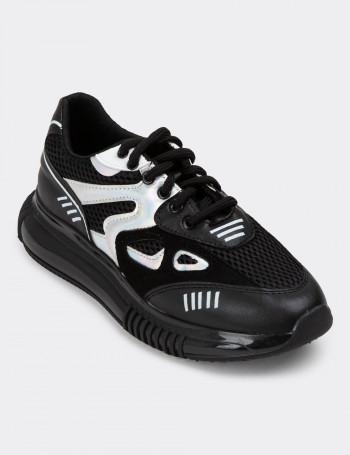 Siyah Sneaker Kadın Ayakkabı - K1060ZSYHP01