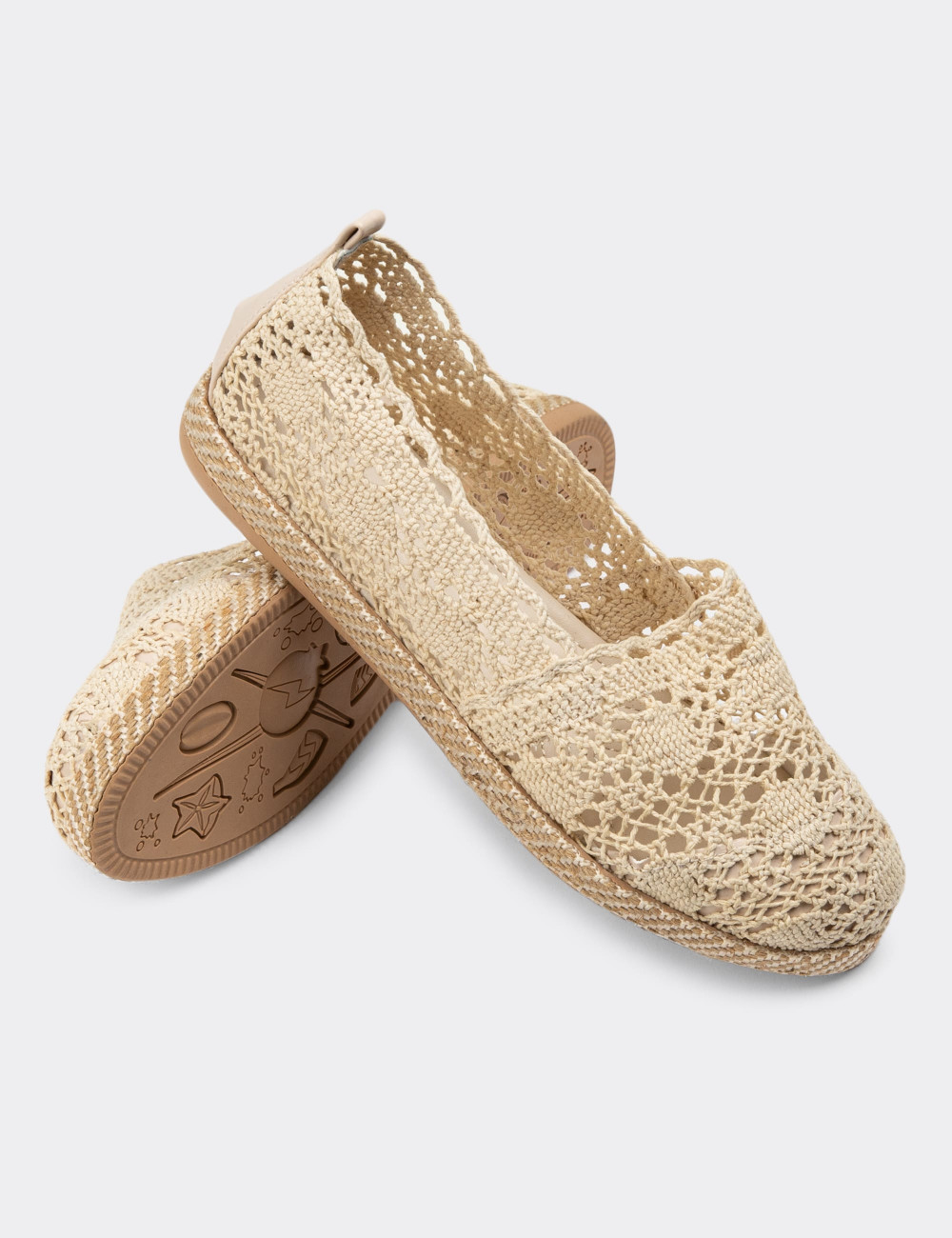 Bej Espadril Kadın Ayakkabı - 38650ZBEJC01