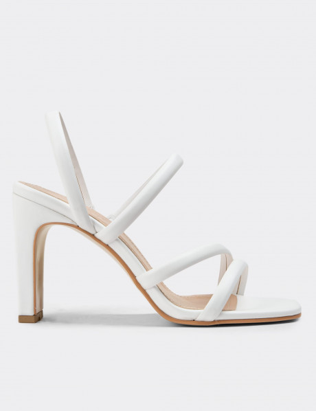 Deery Topuklu Deery Topuklu Beyaz Kadın Ayakkabı