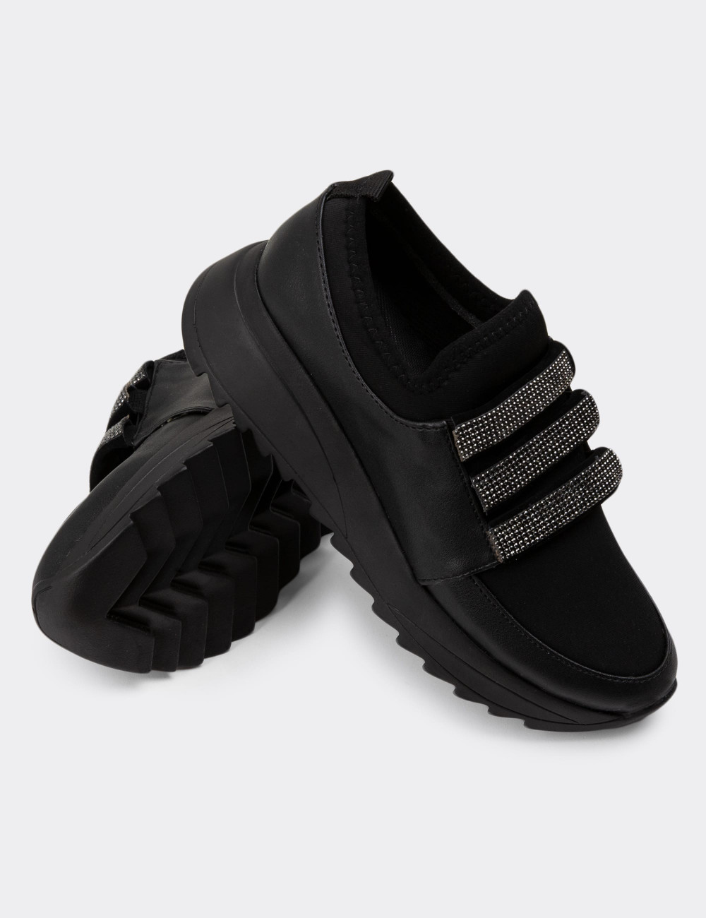 Siyah Sneaker Kadın Ayakkabı - K0163ZSYHP01
