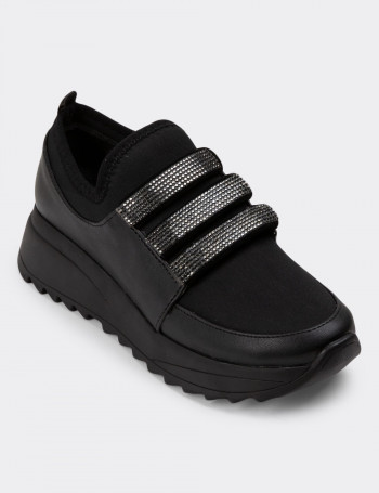 Siyah Sneaker Kadın Ayakkabı - K0163ZSYHP01