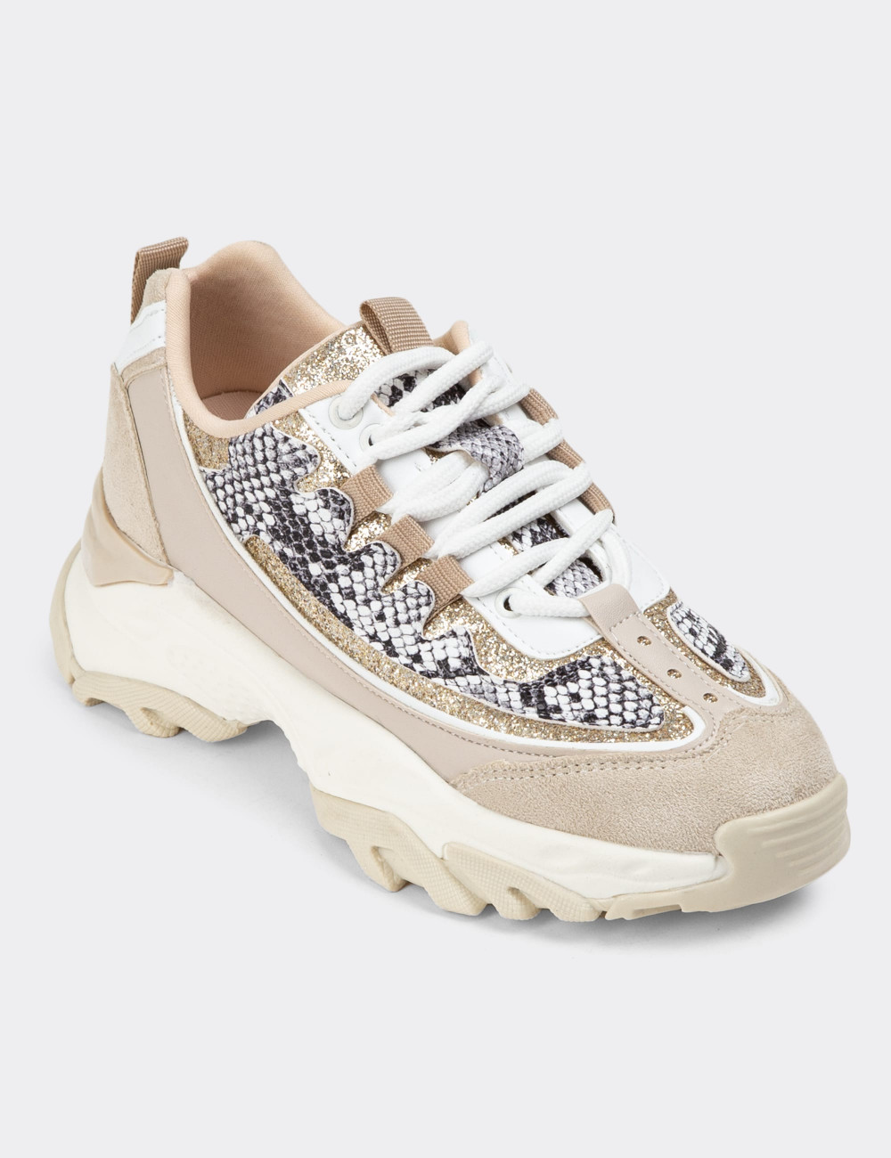 Bej Sneaker Kadın Ayakkabı - K0265ZBEJP01