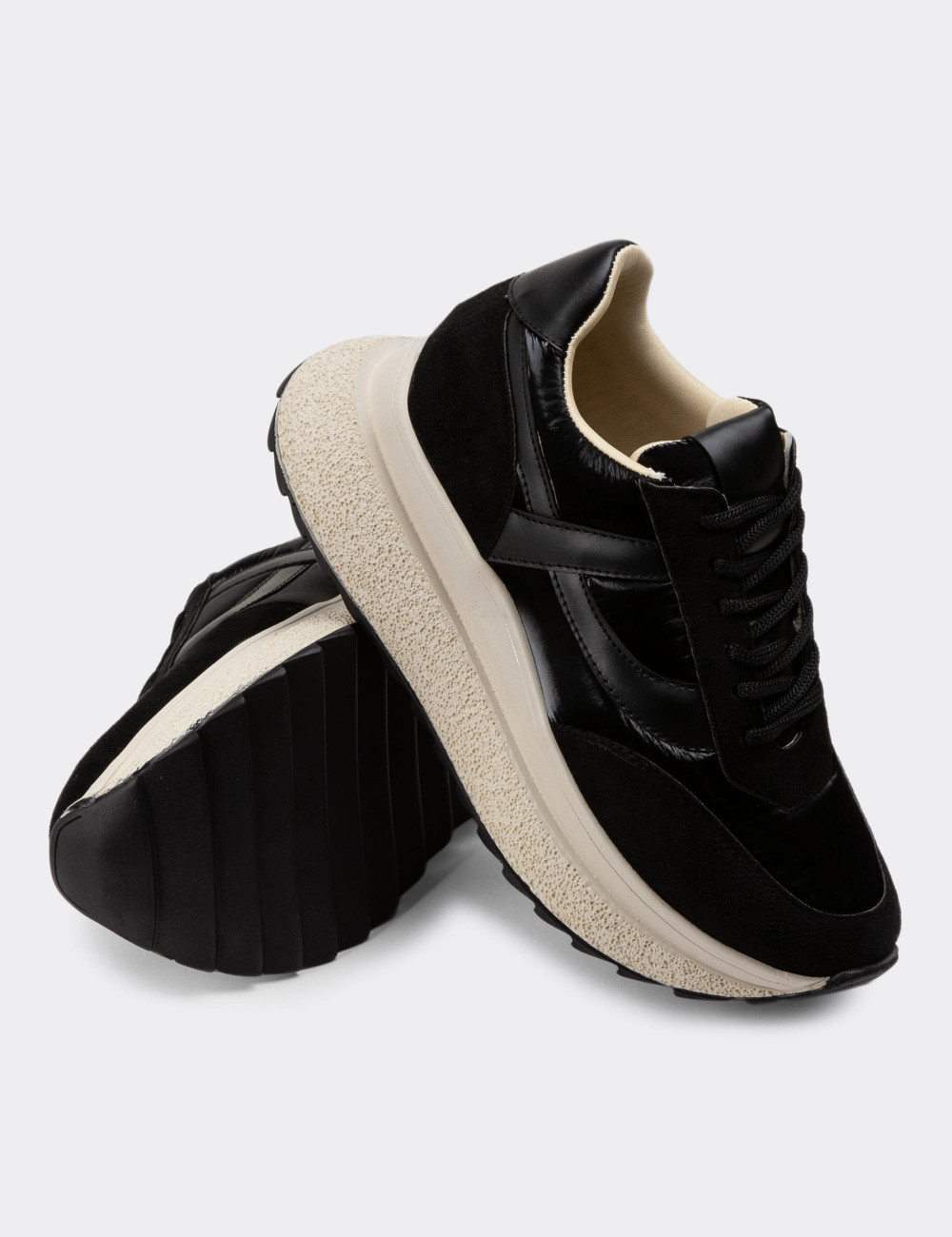 Siyah Sneaker Kadın Ayakkabı - K0711ZSYHP01