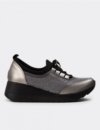 Platin Sneaker Kadın Ayakkabı