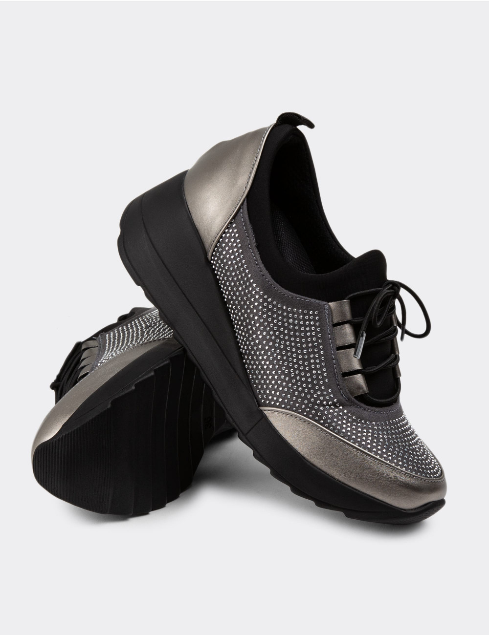 Platin Sneaker Kadın Ayakkabı - K2016ZPLTP01