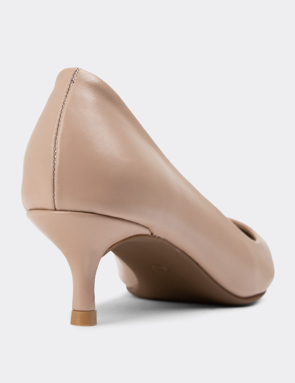 Bej Stiletto Kadın Topuklu Ayakkabı - R8505ZBEJC01