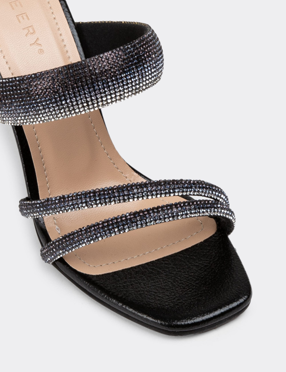 Siyah Topuklu Kadın Abiye Ayakkabı - N5555ZSYHM01