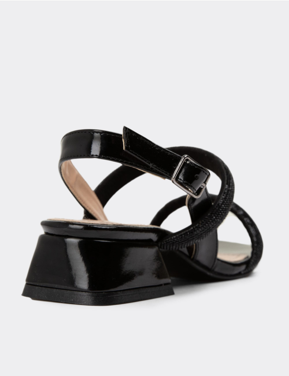 Siyah Topuklu Kadın Abiye Ayakkabı - N2030ZSYHC01