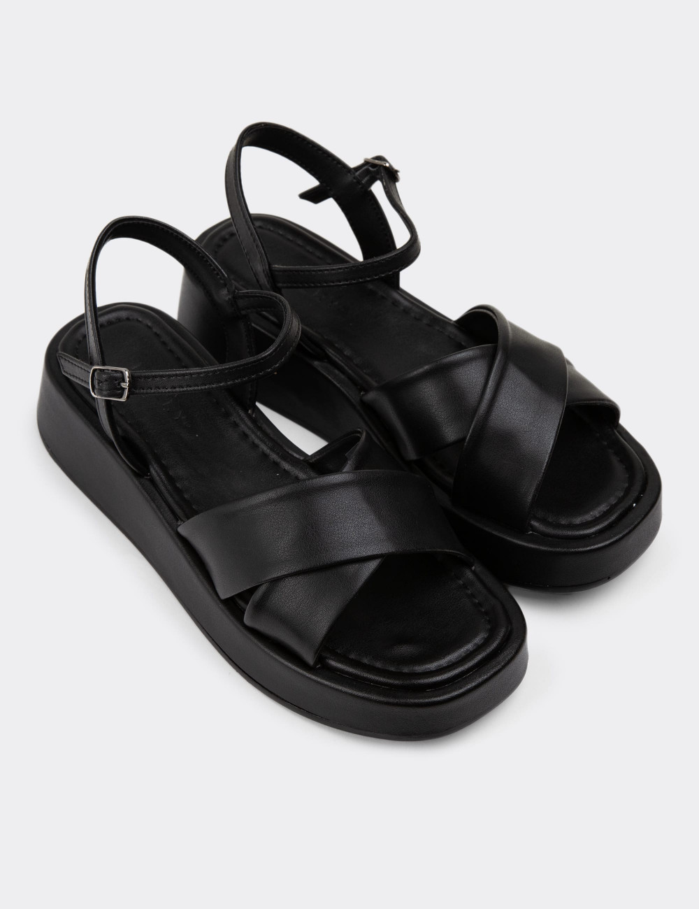 Siyah Kadın Sandalet - N1010ZSYHP01