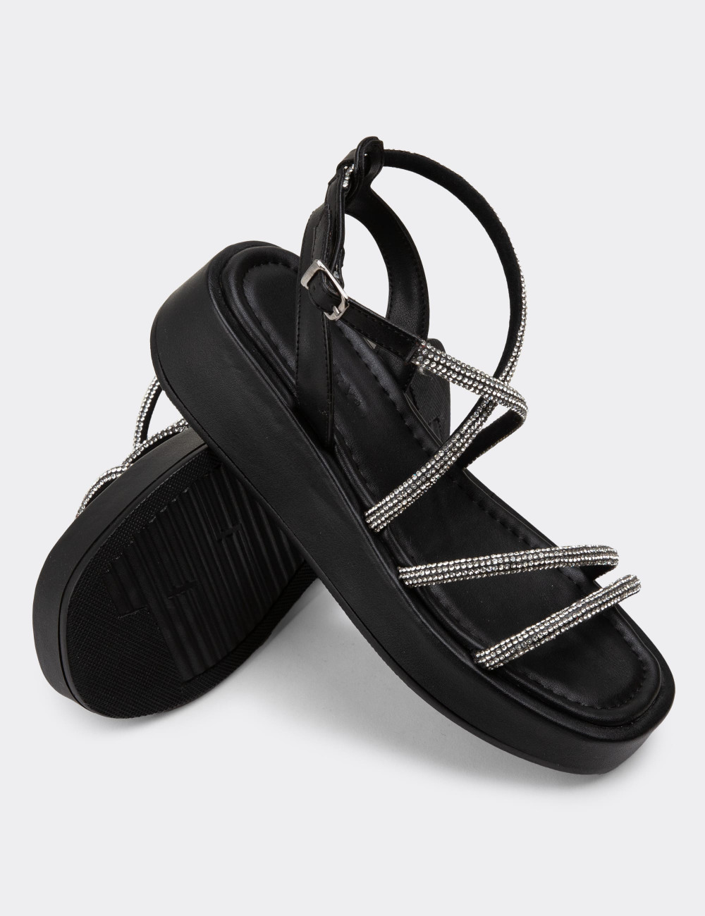 Siyah Kadın Sandalet - N1001ZSYHP01