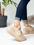 Bej Sneaker Kadın Ayakkabı