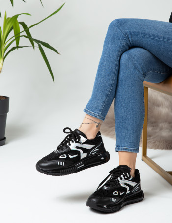 Siyah Sneaker Kadın Ayakkabı - K1060ZSYHP01