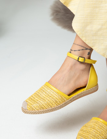 Sarı Espadril Kadın Ayakkabı