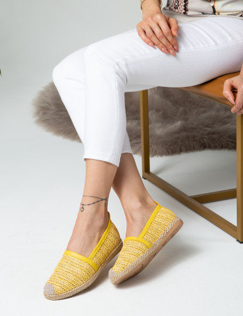 Sarı Espadril Kadın Ayakkabı - 38654ZSRIC01
