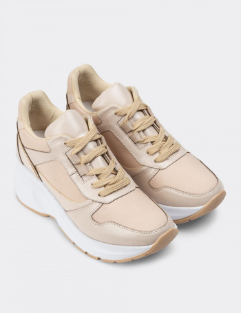 Bej Sneaker Kadın Ayakkabı - KS879ZBEJP01