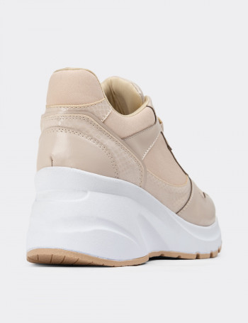 Bej Sneaker Kadın Ayakkabı - KS879ZBEJP01