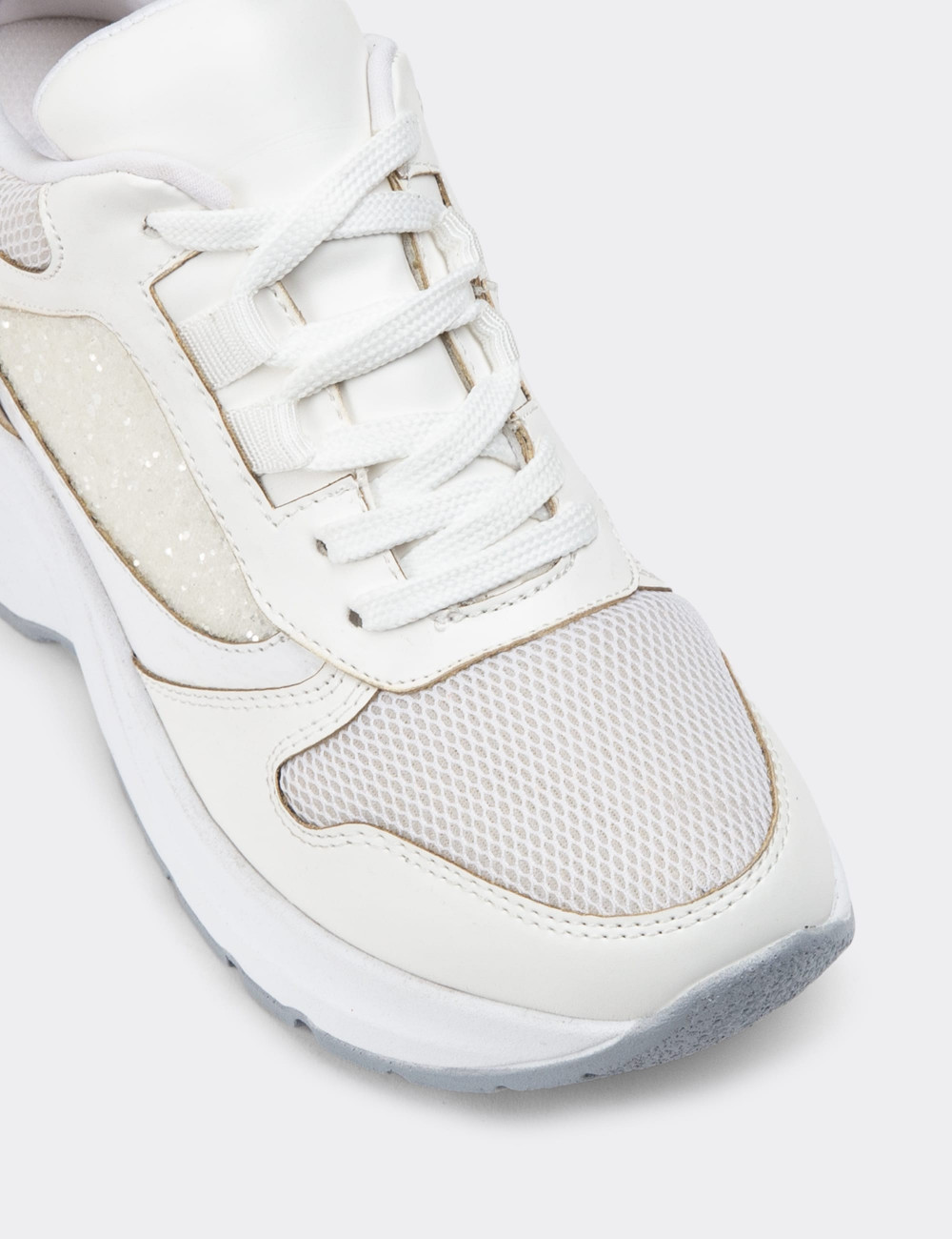 Beyaz Sneaker Kadın Ayakkabı - KS880ZBYZP01