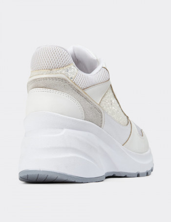 Beyaz Sneaker Kadın Ayakkabı - KS880ZBYZP01