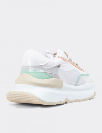 Beyaz Sneaker Kadın Ayakkabı - SP160ZBYZC01