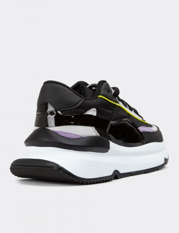 Siyah Sneaker Kadın Ayakkabı - SP160ZSYHC01