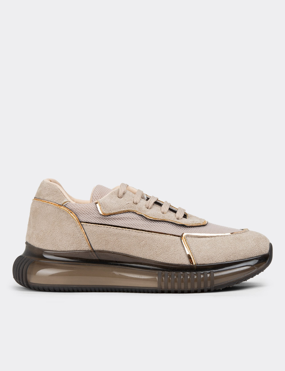 Altın Rengi Sneaker Kadın Ayakkabı - SP168ZALTC01