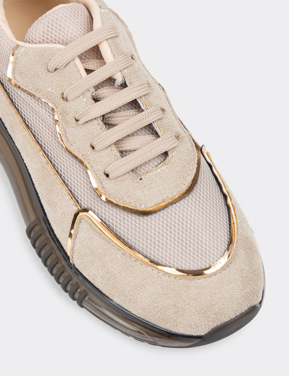 Altın Rengi Sneaker Kadın Ayakkabı - SP168ZALTC01