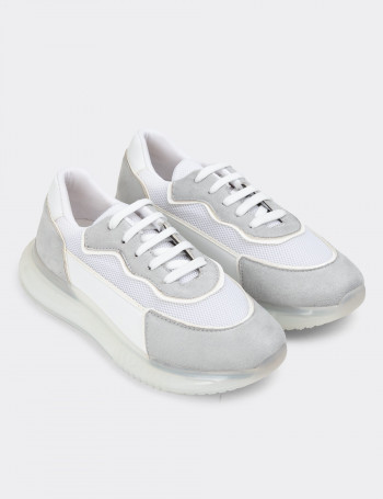 Beyaz Sneaker Kadın Ayakkabı - SP168ZBYZC01