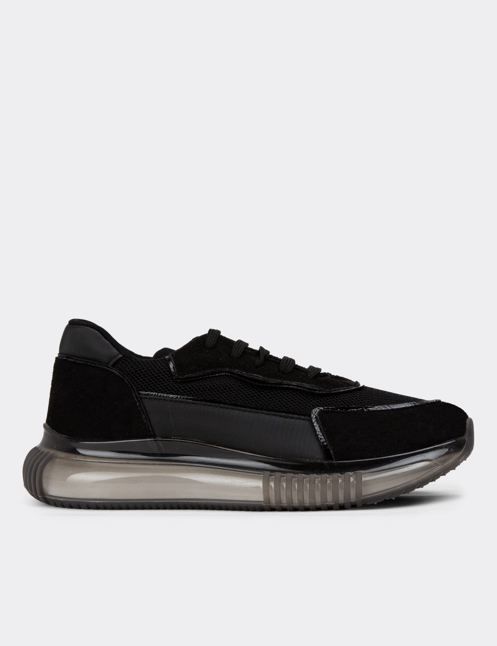 Siyah Sneaker Kadın Ayakkabı - SP168ZSYHC01
