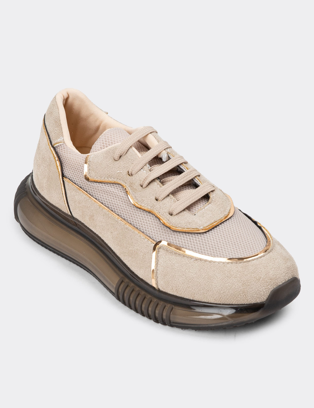 Altın Rengi Sneaker Kadın Ayakkabı - SP168ZALTC01