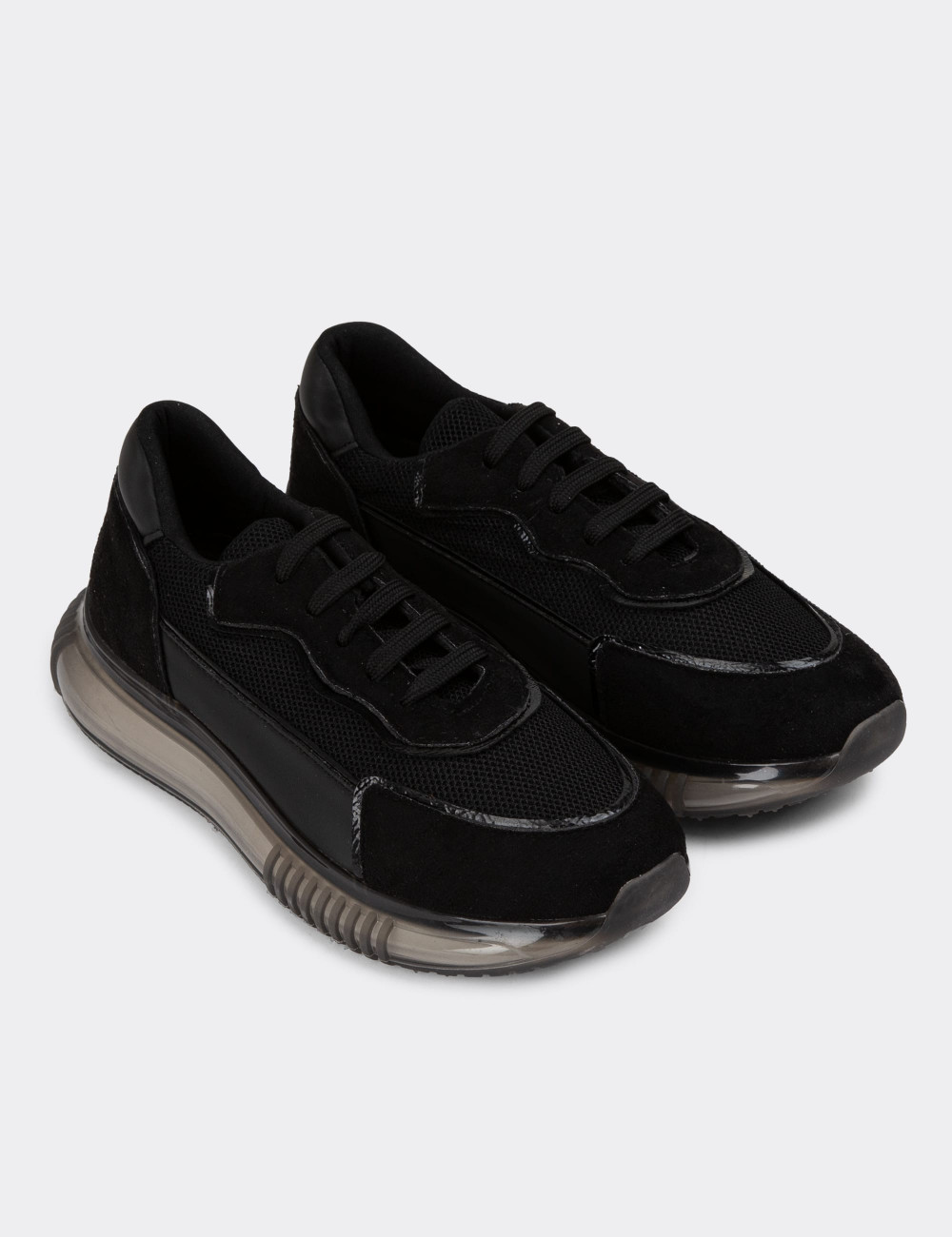 Siyah Sneaker Kadın Ayakkabı - SP168ZSYHC01