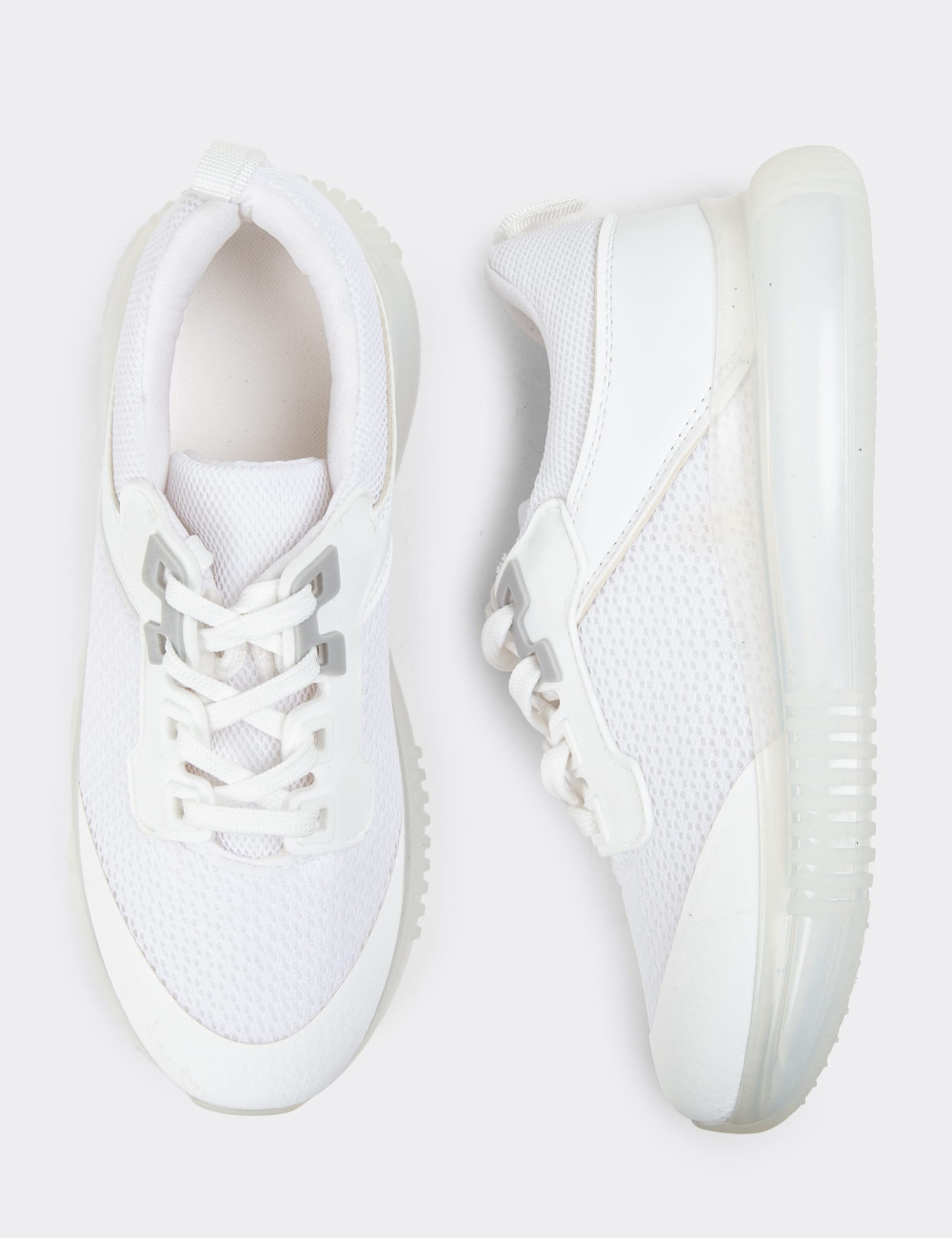Beyaz Sneaker Kadın Ayakkabı - SP170ZBYZC01