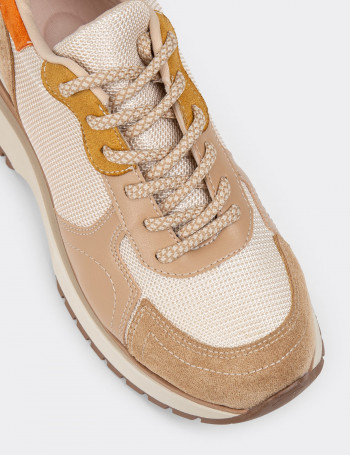 Bej Sneaker Kadın Ayakkabı - 55104ZBEJC01