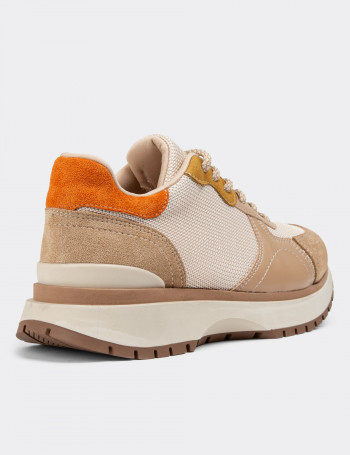Bej Sneaker Kadın Ayakkabı - 55104ZBEJC01