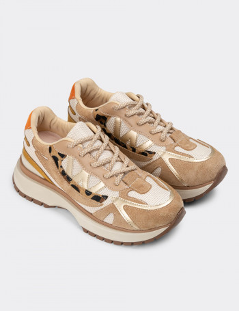Bej Sneaker Kadın Ayakkabı - 55110ZBEJC01