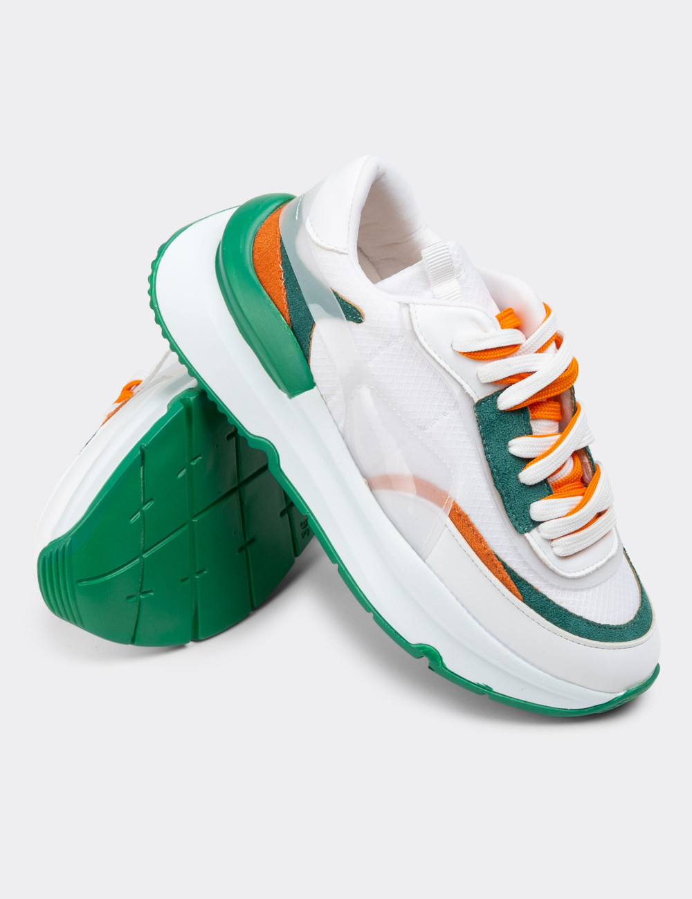 Yeşil Sneaker Kadın Ayakkabı - SP160ZYSLC01