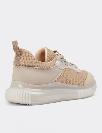 Bej Sneaker Kadın Ayakkabı - SP170ZBEJC01