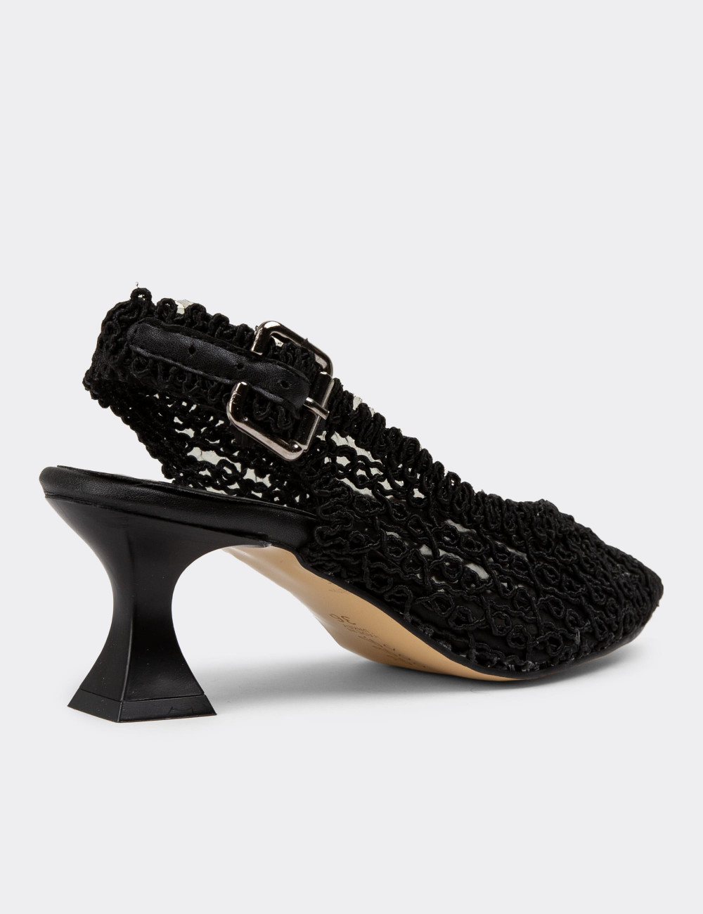 Siyah Topuklu Kadın Ayakkabı - 51832ZSYHC01