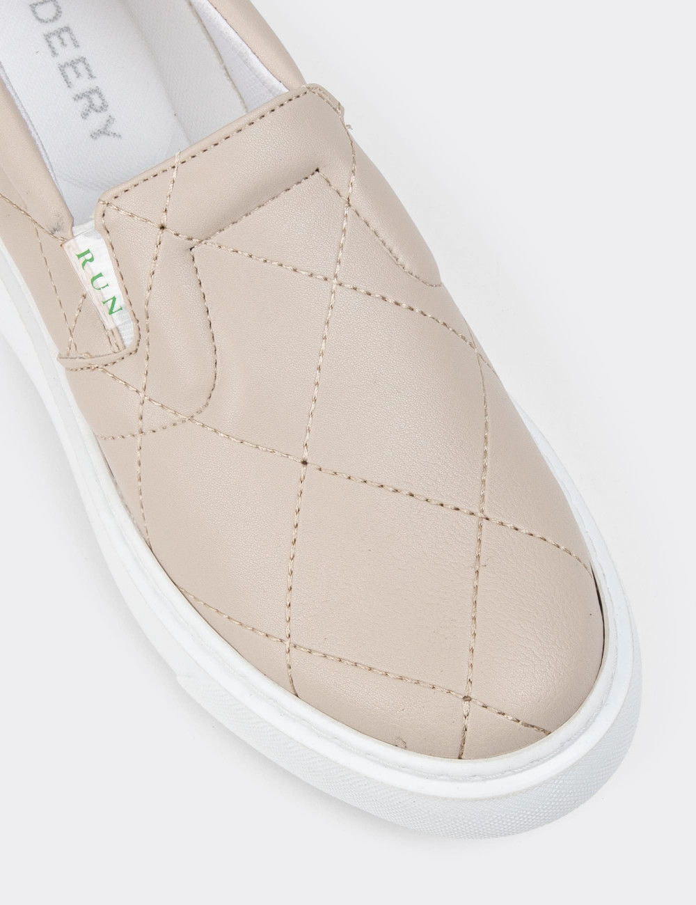 Bej Slip-on Sneaker Kadın Ayakkabı - CE490ZBEJP01