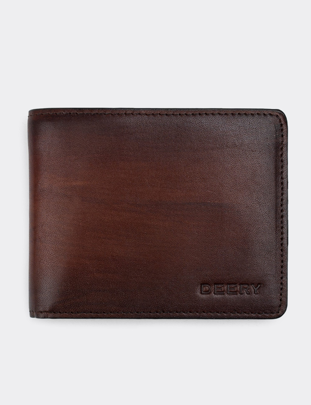 Hakiki Deri Kahverengi Yatay Erkek Cüzdanı - 00390MTBAZ01