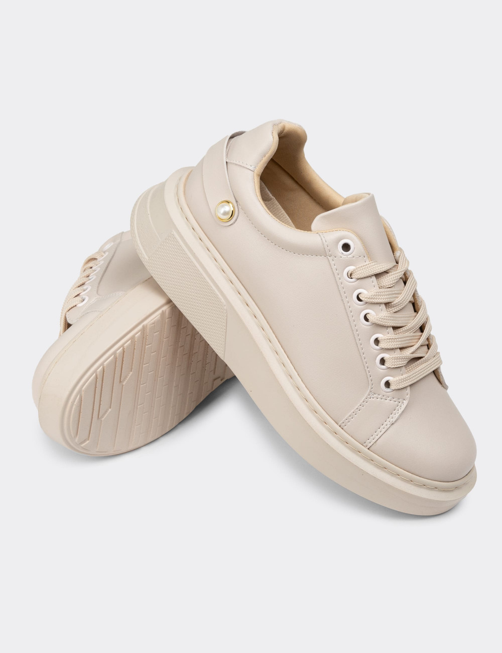 Bej Sneaker Kadın Ayakkabı - RM502ZBEJC01