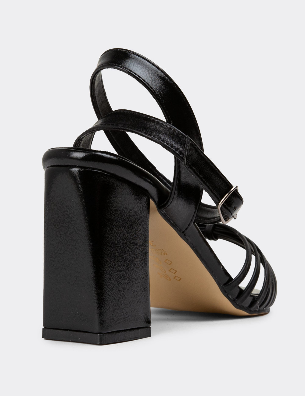 Siyah Topuklu Kadın Abiye Ayakkabı - 53041ZSYHC01