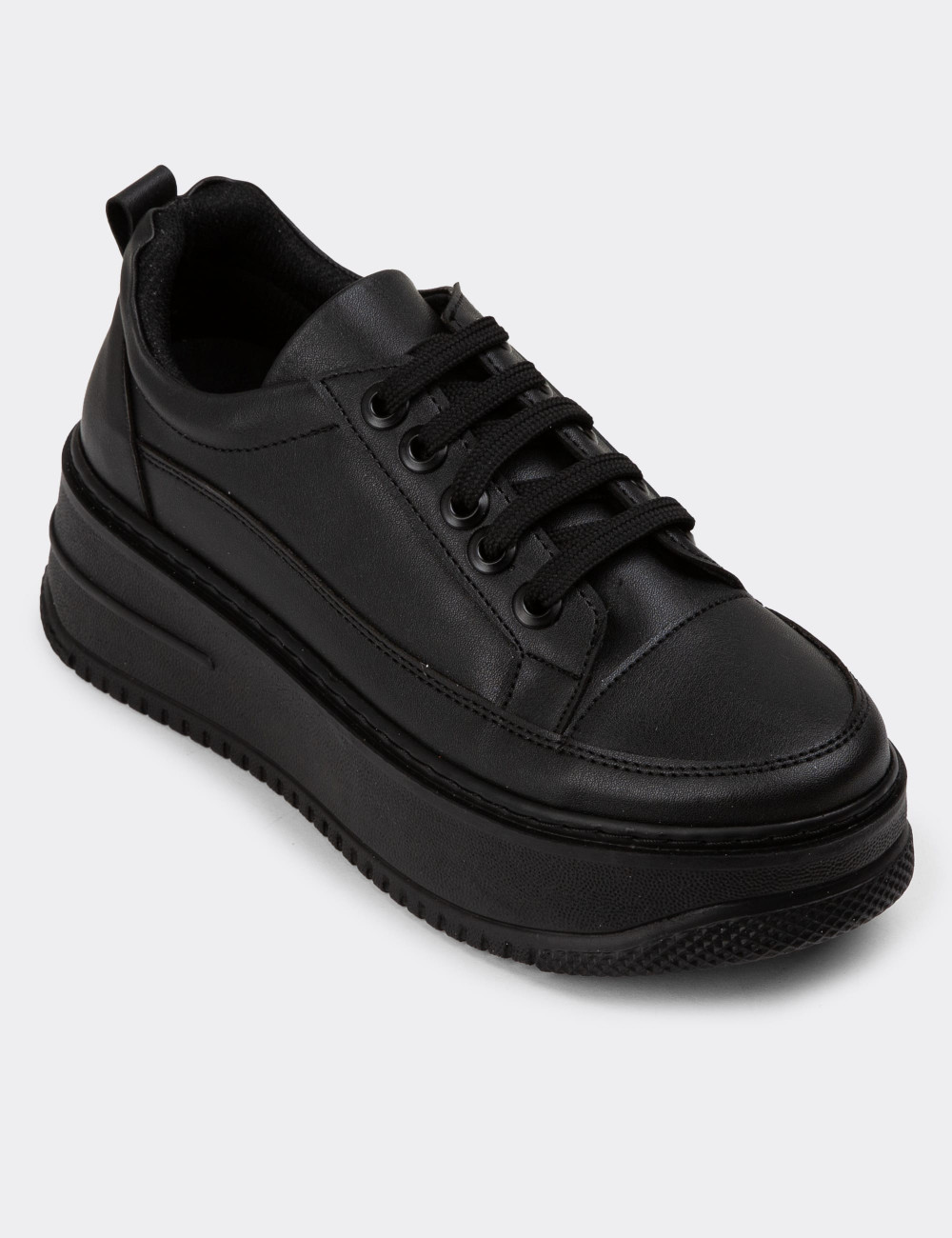 Siyah Sneaker Kadın Ayakkabı - CE175ZSYHC02