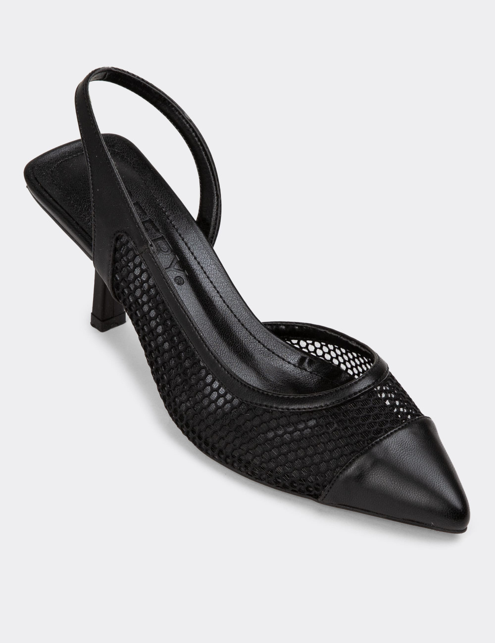 Siyah Kadın Topuklu Ayakkabı - K0608ZSYHC01