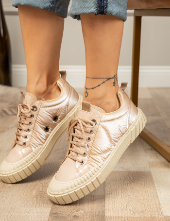 Bej Sneaker Kadın Ayakkabı