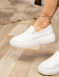 Beyaz Slip-on Sneaker Kadın Ayakkabı