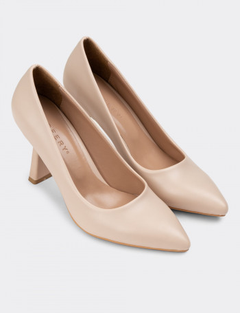 Bej Rengi Kadın Stiletto - NW721ZBEJM01
