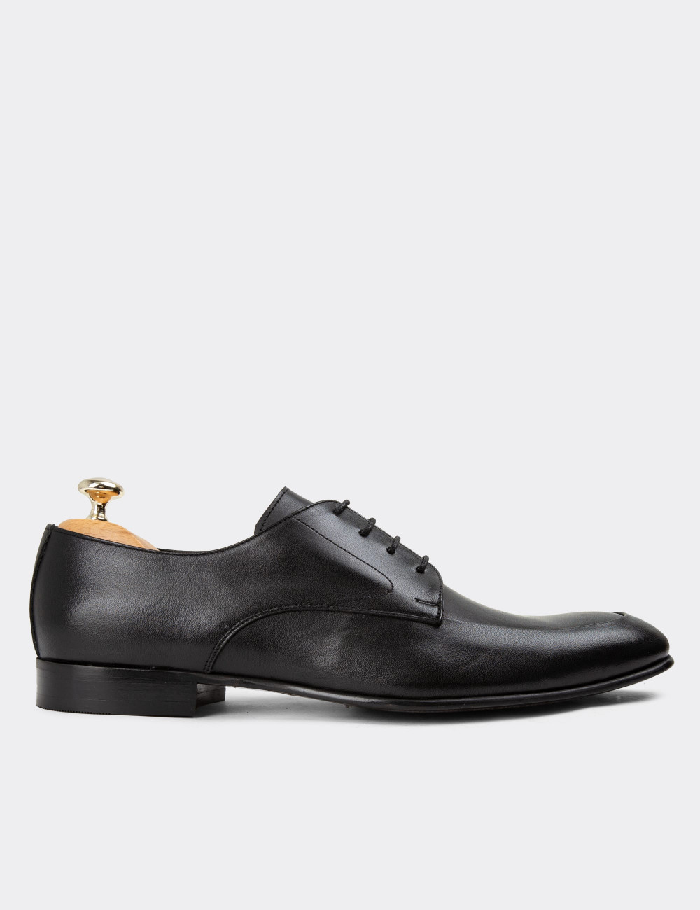 Hakiki Deri Siyah Klasik Erkek Ayakkabı - 01694MSYHM01